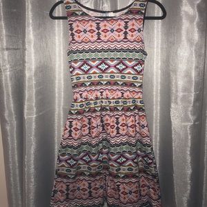 Aztec Printed Dress